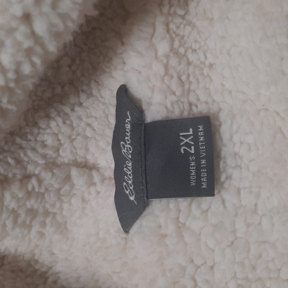 Eddie Bauer soft warm open 2 pocket cardigan light blue size 2XL - Picture 7 of 9